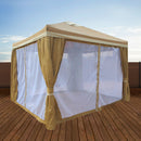 10X10 Gazebo Screen House TAN - Impact Canopies USA