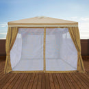 10X10 Gazebo Screen House TAN - Impact Canopies USA