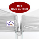 15' Pop Up Canopy Rain Gutter - Impact Canopies USA